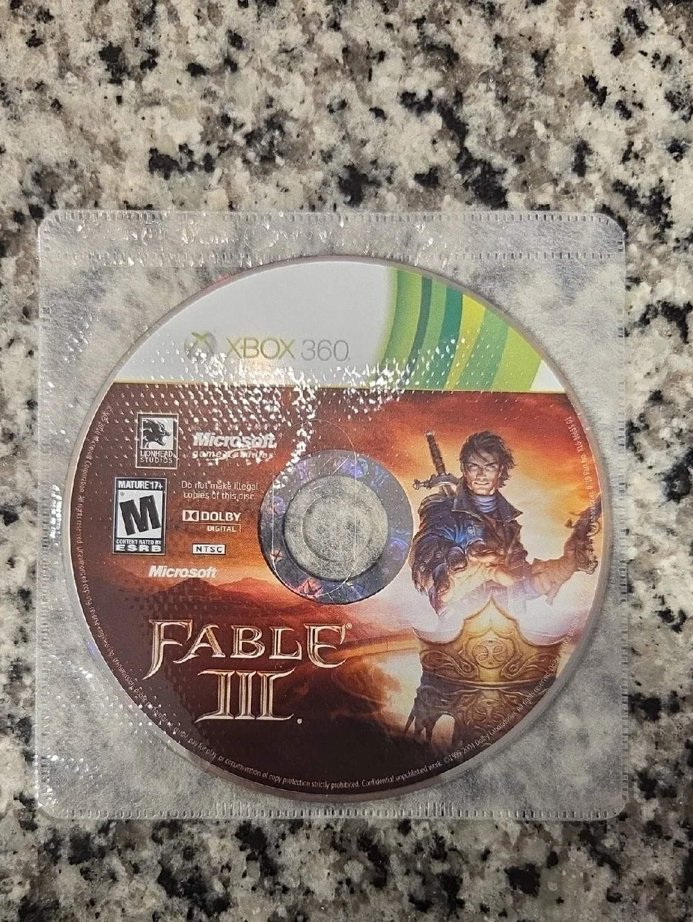 Fable II Xbox 360 Game Disc - NO CASE